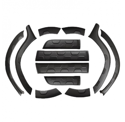 Kit de carrocería completo Oneway compatible con Dacia Duster I 2010-2017 (Offroad) - Negro mate