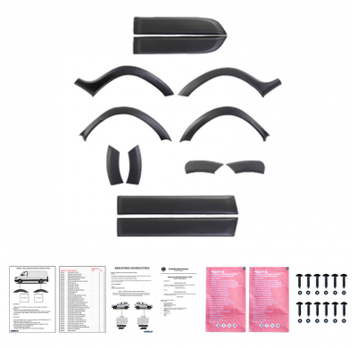 Kit de carrocería completo Oneway apto para Dacia Duster I 2010-2017 (sin marcaje Duster) - Negro mate