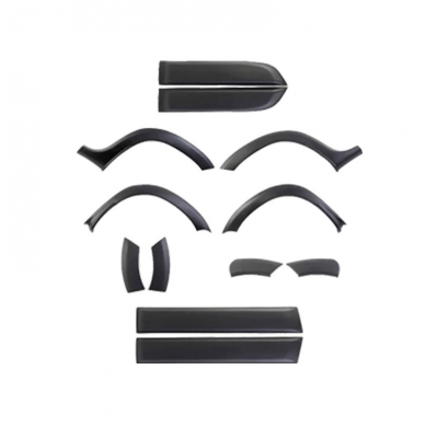 Kit de carrocería completo Oneway apto para Dacia Duster I 2010-2017 (sin marcaje Duster) - Negro mate