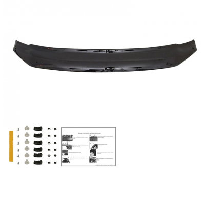 Protector de capó Oneway apto para Volkswagen Amarok MK1 2010-2022 - Negro brillante