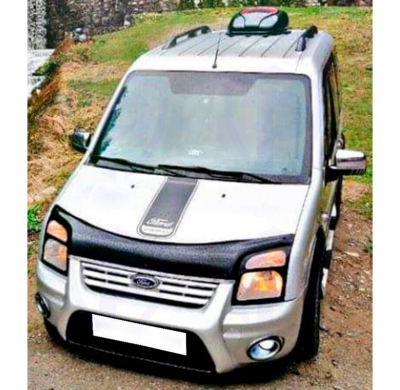 Protector de capó Oneway apto para Ford Transit Connect 2002-2008 - Negro brillante