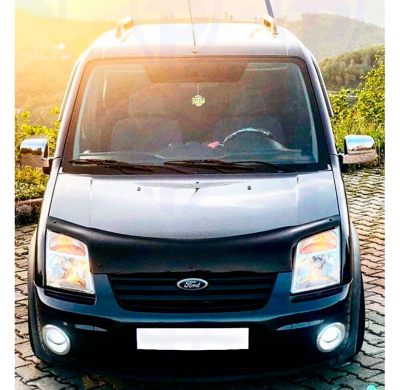 Protector de capó Oneway apto para Ford Transit Connect 2002-2008 - Negro brillante