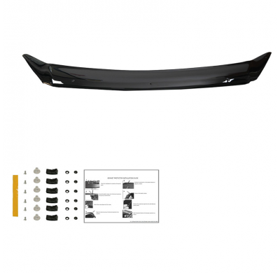 Protector de capó Oneway apto para Ford Transit Custom MK1 2012-2018 - Negro brillante