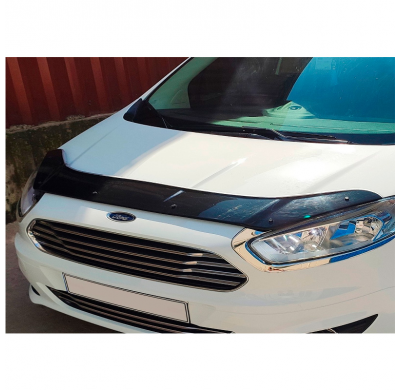 Protector de capó Oneway apto para Ford Transit Courier 2014-2019 - Negro brillante