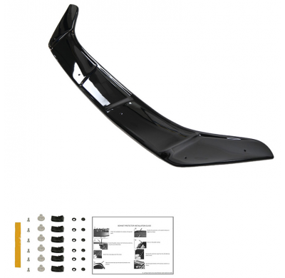 Protector de capó Oneway apto para Ford Transit Courier 2014-2019 - Negro brillante