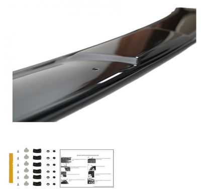 Protector de capó Oneway apto para Ford Transit Courier 2014-2019 - Negro brillante