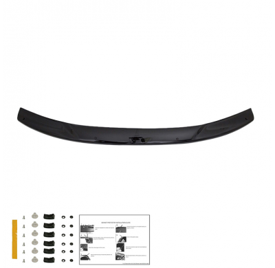 Protector de capó Oneway compatible con Dacia Duster I 2010-2017 - Negro brillante