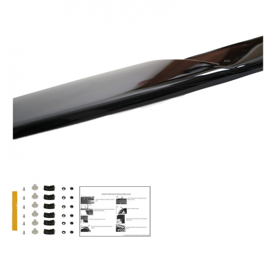 Protector de capó Oneway apto para Mitsubishi L200 Triton 4 2007-2014 - Negro brillante