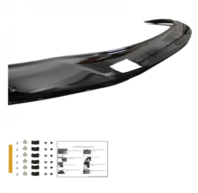 Protector de capó Oneway apto para Mitsubishi L200 Triton 6 2019- - Negro brillante