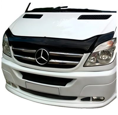 Protector de capó Oneway apto para Mercedes Sprinter W906 2006-2013 - Negro brillante