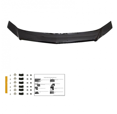 Protector de capó Oneway apto para Mercedes Sprinter W906 Facelift 2014-2018 - Negro brillante