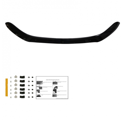 Protector de capó Oneway apto para Ford Ranger T7/T8 2015-2022 - Negro brillante