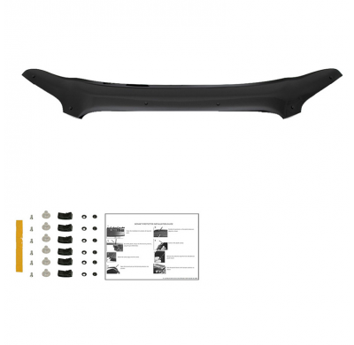 Protector de capó Oneway apto para Ford Transit MK8 2014-2019 - Negro brillante