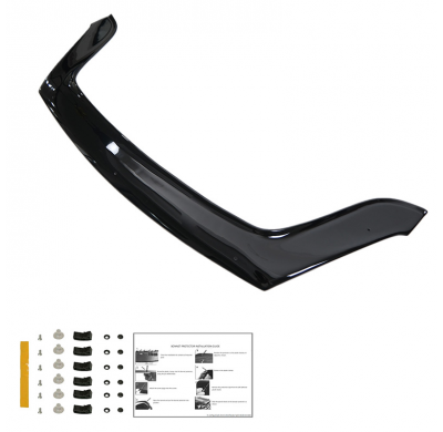 Protector de capó Oneway apto para Peugeot Partner Tepee 2008-2015 - Negro brillante