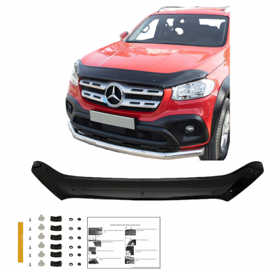 Protector de capó Oneway apto para Mercedes Clase X W470 2017- - Negro brillante
