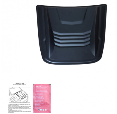 Toma de aire de capó unidireccional compatible con Dacia Duster I 2010-2017 y Duster II 2018-2024 - Negro mate