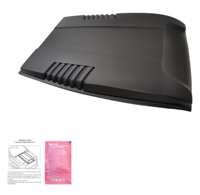 Toma de aire para capó Oneway compatible con Ford Ranger T7/T8 2015-2022 - Negro mate