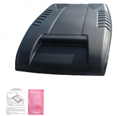 Toma de aire de capó unidireccional compatible con Ford Ranger T6 2012-2015 - Negro mate