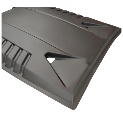 Toma de aire de capó unidireccional compatible con Ford Ranger T6 2012-2015 - Negro mate