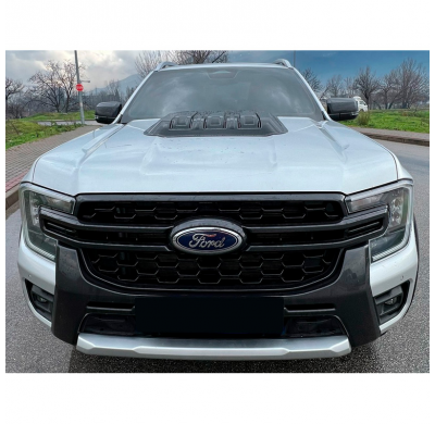 Toma de aire de capó unidireccional compatible con Ford Ranger T9 2022- - Negro mate