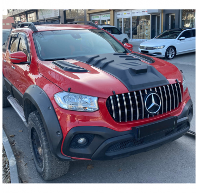 Toma de aire de capó unidireccional compatible con Mercedes Clase X W470 2017- - Negro mate