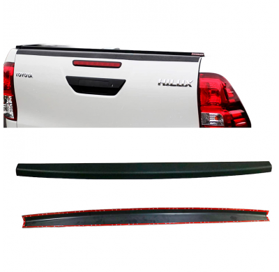 Tapa de portón trasero Oneway apta para Toyota Hilux 2015-2020 - Negro mate