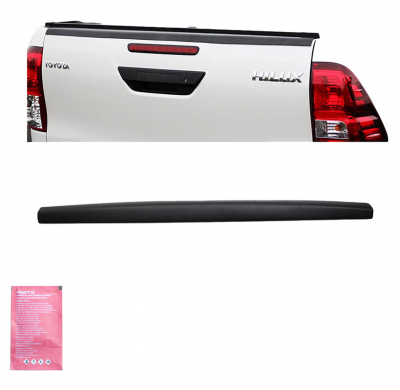 Tapa de portón trasero Oneway apta para Toyota Hilux 2015-2020 - Negro mate