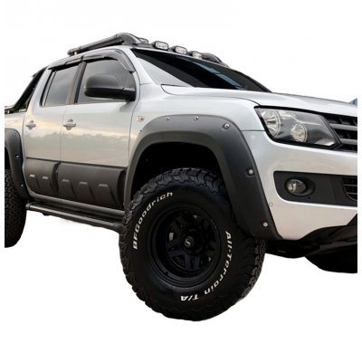 Pasos de rueda Oneway aptos para Volkswagen Amarok MK1 2010-2016 - Negro mate