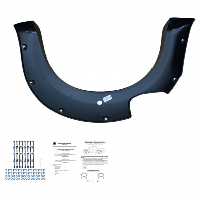 Pasos de rueda Oneway aptos para Nissan Navara NP300 (D23) 2017-2021 - Negro mate