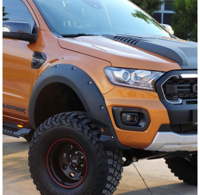 Pasos de rueda Oneway aptos para Ford Ranger T8 2019-2022 - Negro mate