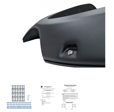 Pasos de rueda Oneway aptos para Ford Ranger T6/T7/T8 2012-2022 - Negro mate