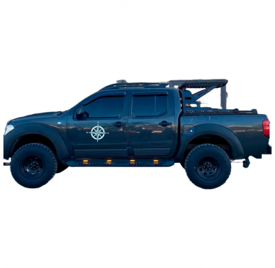 Pasos de rueda Oneway aptos para Nissan Navara D40 2005-2010 - Negro mate