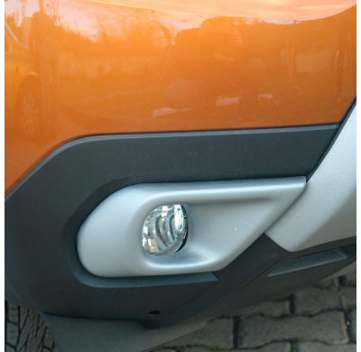 Cubiertas de faros antiniebla Oneway aptas para Dacia Duster II 2018-2024 - Gris mate