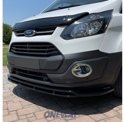 Spoiler delantero Oneway apto para Ford Transit Custom MK1 2012-2018 - Negro brillante