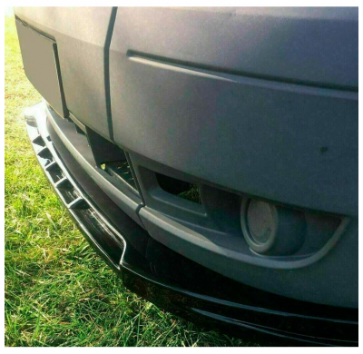 Spoiler delantero Oneway apto para Ford Transit MK7 2006-2014 - Negro brillante