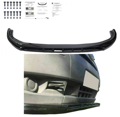 Spoiler delantero Oneway apto para Ford Transit MK7 2006-2014 - Negro brillante