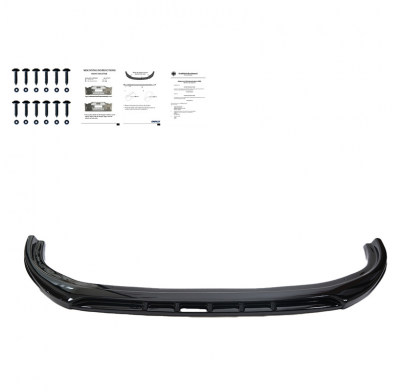 Spoiler delantero Oneway apto para Ford Transit MK7 2006-2014 - Negro brillante