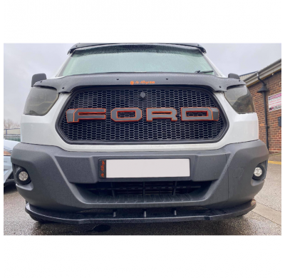 Spoiler delantero Oneway apto para Ford Transit MK8 2014-2019 - Negro brillante