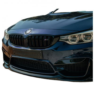 Spoiler delantero Oneway apto para BMW M3 F80 2014-2018 y M4 F82 2014-2021 - Negro brillante
