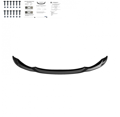 Spoiler delantero Oneway apto para BMW M3 F80 2014-2018 y M4 F82 2014-2021 - Negro brillante
