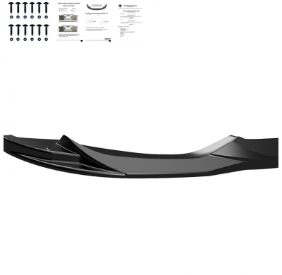 Spoiler delantero Oneway apto para BMW M3 F80 2014-2018 y M4 F82 2014-2021 - Negro brillante
