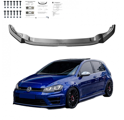 Spoiler delantero Oneway apto para Volkswagen Golf VII HB/Variant R/R Line 2013-2016 - Negro brillante