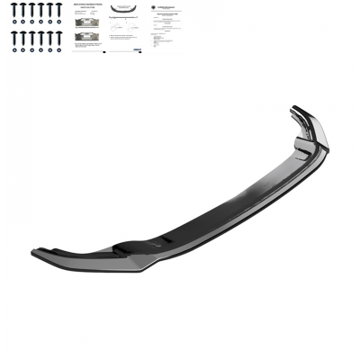 Spoiler delantero Oneway apto para Volkswagen Golf VII HB/Variant R/R Line 2013-2016 - Negro brillante