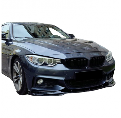 Spoiler delantero Oneway apto para BMW Serie 4 F32/F33/F36 M-Pack 2013-2019 - Negro brillante
