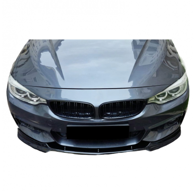 Spoiler delantero Oneway apto para BMW Serie 4 F32/F33/F36 M-Pack 2013-2019 - Negro brillante