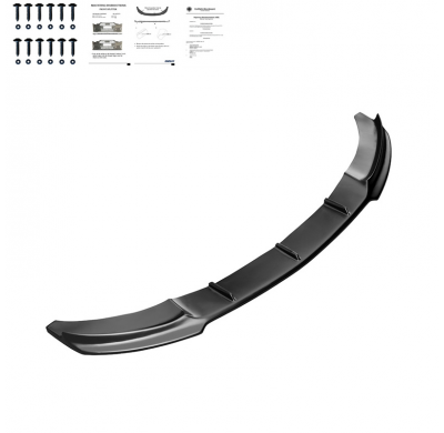 Spoiler delantero Oneway apto para BMW Serie 4 F32/F33/F36 M-Pack 2013-2019 - Negro brillante