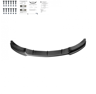 Spoiler delantero Oneway apto para BMW Serie 4 F32/F33/F36 M-Pack 2013-2019 - Negro brillante
