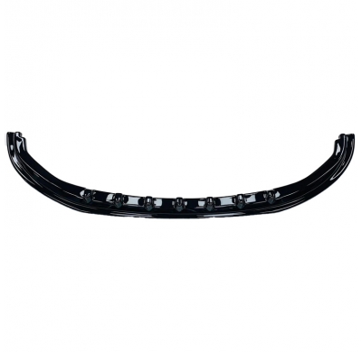 Spoiler delantero Oneway apto para Volkswagen Transporter T6.1 2020-2022 - Versión 4 - Negro brillo