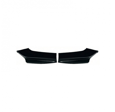 Aletas delanteras unidireccionales aptas para BMW Serie 5 F10/F11 M-Pack 2011-2016 - Negro brillante