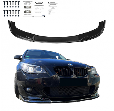 Spoiler delantero Oneway apto para BMW Serie 5 E60/E61 M-Pack 2003-2010 - Negro brillante
